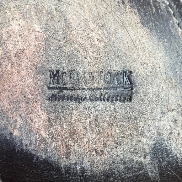 McClintock Heritage Collection Cowboy Boots Rough Suede Purple Shaft Size 9 - Picture 5 of 10